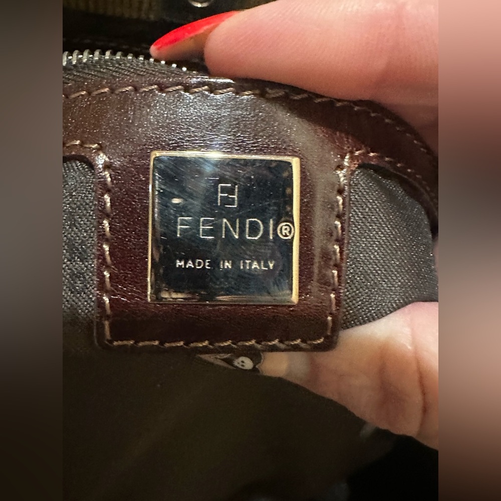 Fendi Brown Corduroy Bag - Picture 12 of 13